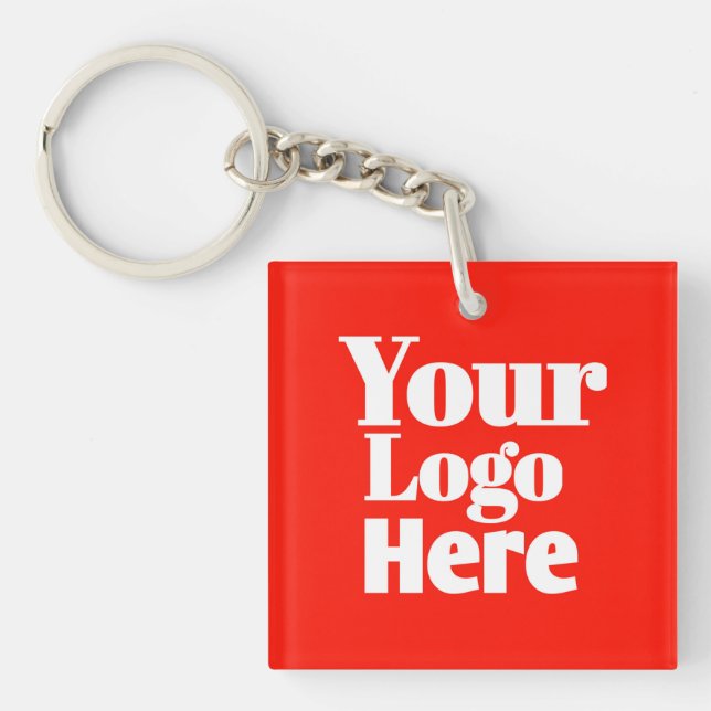 Llavero de Logotipo Comercial Personalizado (Frente)