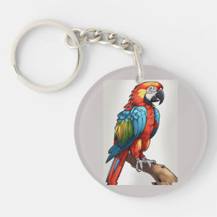 Llavero 🦜 de loro colorido