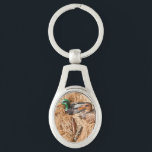 Llavero de los cazadores de la caza de Drake del<br><div class="desc">Llavero del curandero de los cazadores de la caza de Drake del pato silvestre de la llamada del pato</div>