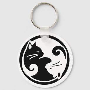 Llavero de los gatos de Yin Yang