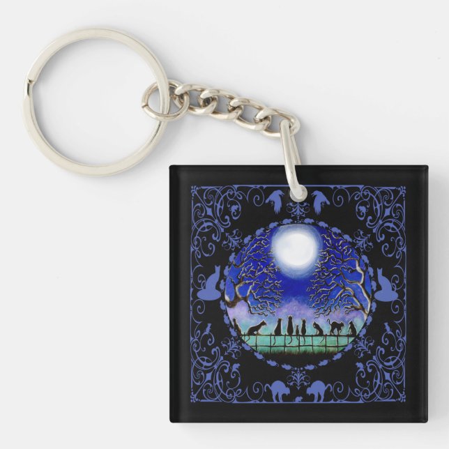 Llavero de los gatos negros (Frente)