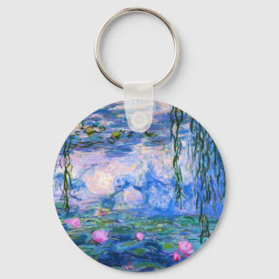 Llavero de los lirios de agua de Monet