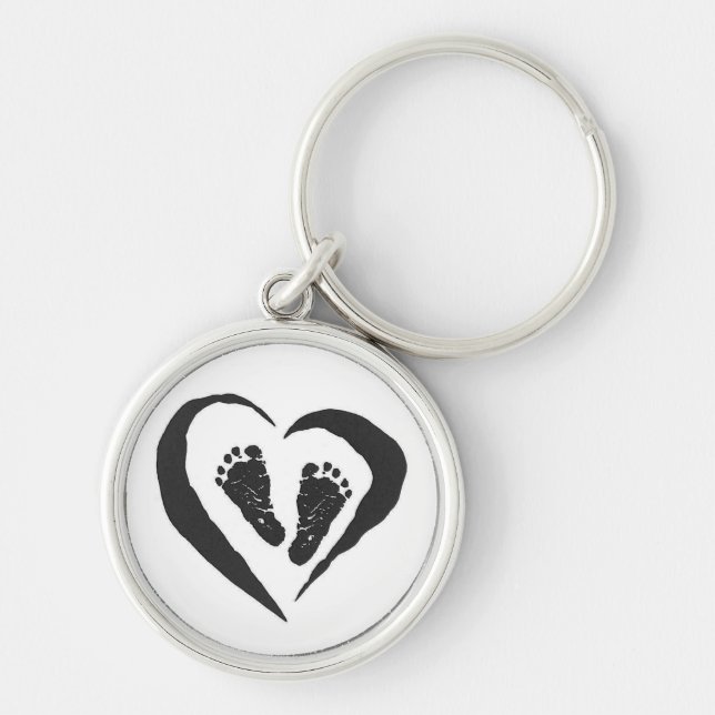 Llavero de los pies del bebé (Frente)