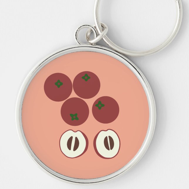 Llavero de Manzana de Terciopelo (Frente)
