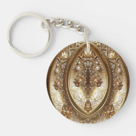 Llavero de Marco Dorado Ornamentado