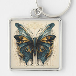 Llavero de Mariposa Art Déco