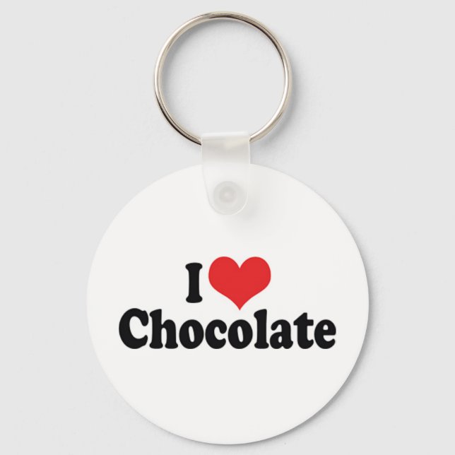 Llavero de Me encanta el chocolate (Anverso)