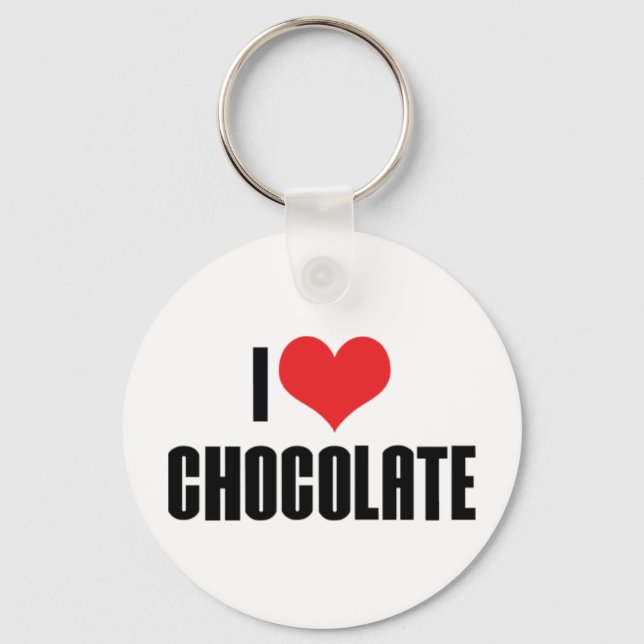 Llavero de Me encanta el chocolate (Anverso)