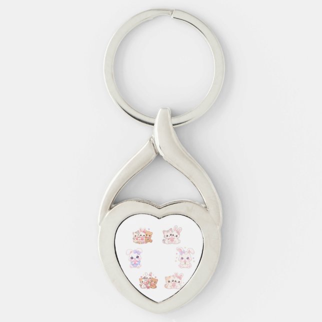 Llavero de Mejores Amigas Dulce Kawaii -  (Anverso)