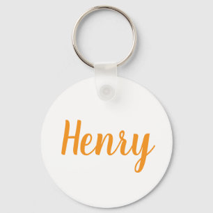 Llavero de metal con el nombre Henry
