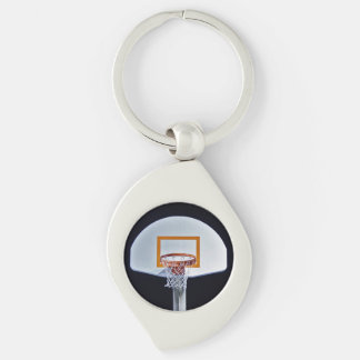 Llavero de Metal de Aro de Baloncesto