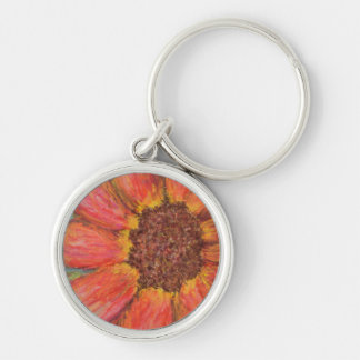 Llavero de metal de girasol