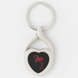 Llavero de metal del amor