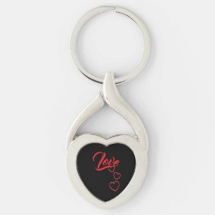 Llavero de metal del amor