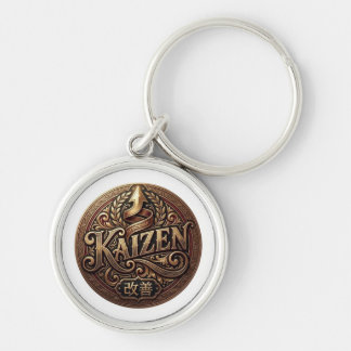Llavero de metal premium Vintage Kaizen Crest