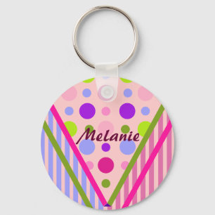 Llavero de moda lindo de los modelos con nombre