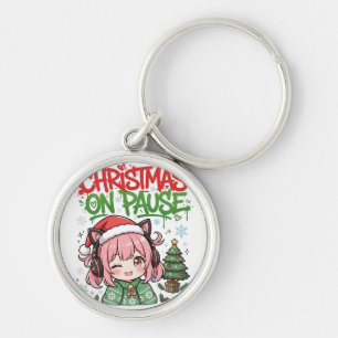 Llavero de Navidad de Anime Pausa Regalo de Chicas