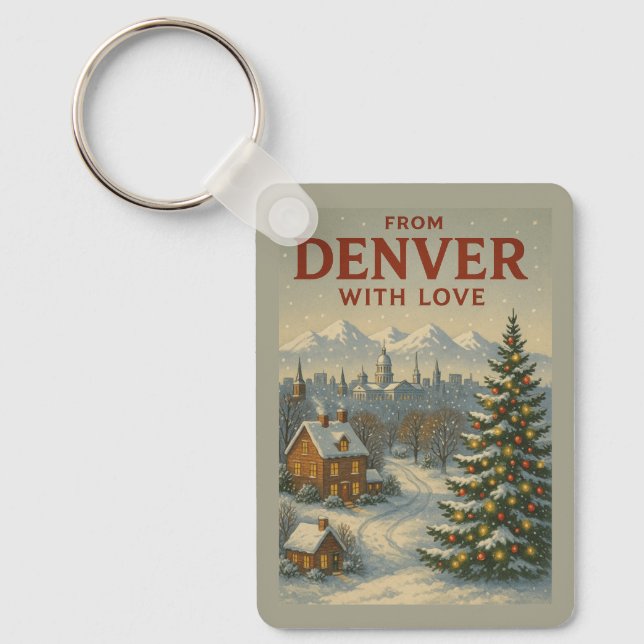 Llavero de Navidad Desde Denver con Amor (Anverso)