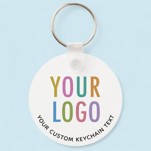 Llavero de negocio personalizado en metal con logo