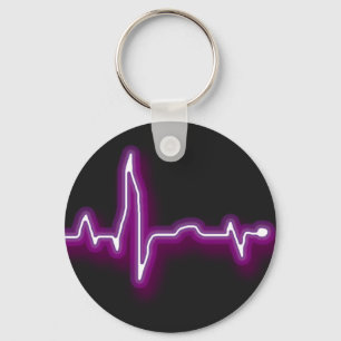 Llavero de neón de EKG