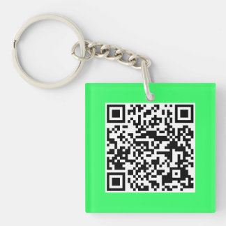 Llavero de neón del personalizado del CÓDIGO del