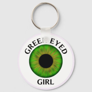 Llavero de ojos verdes del chica