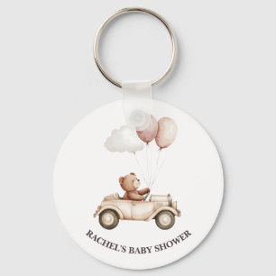 Llavero de Oso de Peluche Vintage Coche Shower par