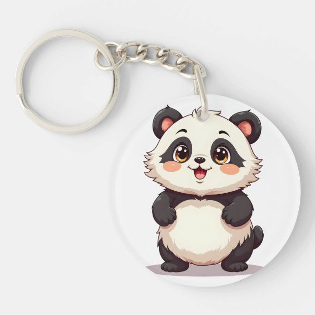 Llavero de Panda Adorable | Accesorio de Panda Enc (Frente)