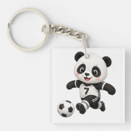 Llavero de Panda de Fútbol 