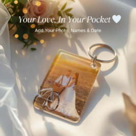 Llavero de parejas con foto personalizada con nomb