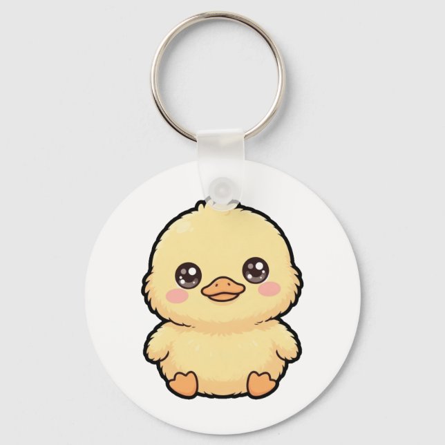 Llavero de patito bebé adorable (Anverso)