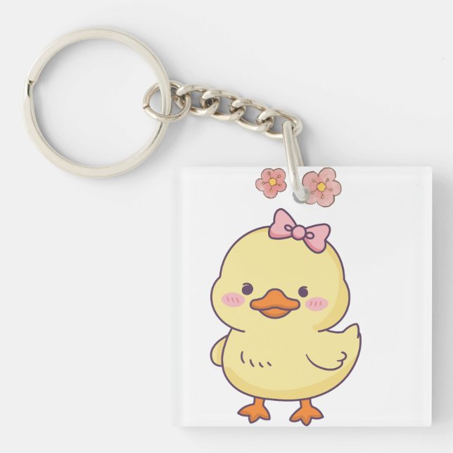 Llavero de patito bebé lindo (Frente)