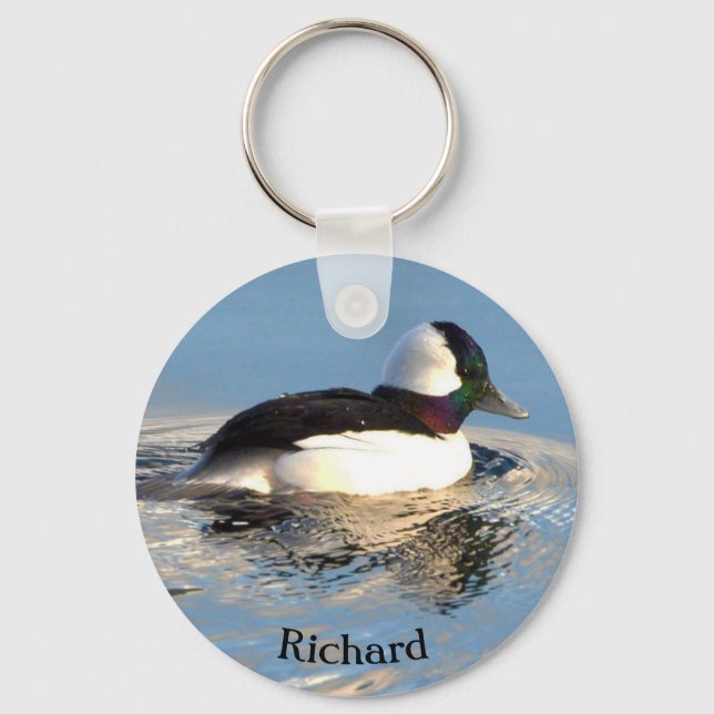 Llavero de Pato Bufflehead (Anverso)