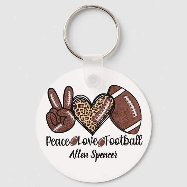 Llavero de Paz, Amor, Fútbol  (Anverso)