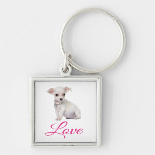 Llavero de perro cachorro Chihuahua amor