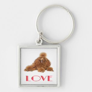 Llavero de Perro de Amor de Caniche Apricot Person