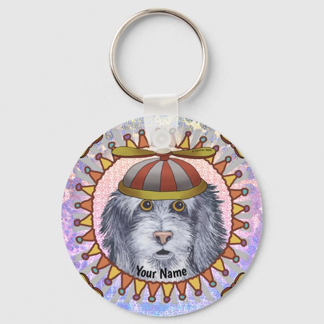 Llavero de perro oveja Beanie (Anverso)
