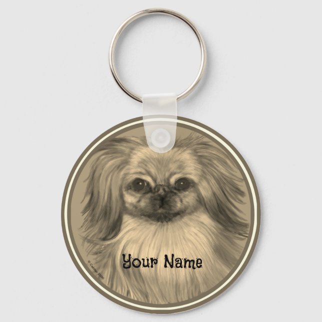 Llavero de perro Rondo Pekingese (Anverso)