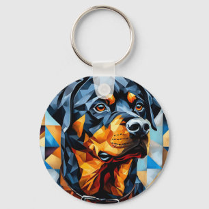 Llavero de perro Rottweiler para regalo de amantes