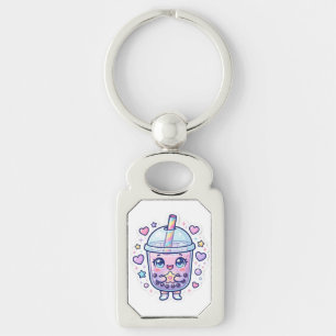 Llavero de personaje Chibi de té con leche Boba Ka