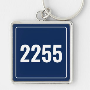 Llavero de placa de número de vehículo personaliza