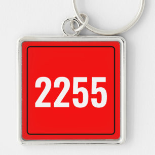 Llavero de placa de número de vehículo personaliza