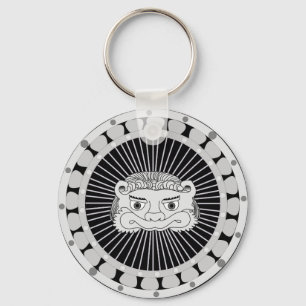 Llavero de plata del león