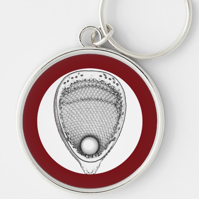 Llavero de portero de lacrosse (Frente)