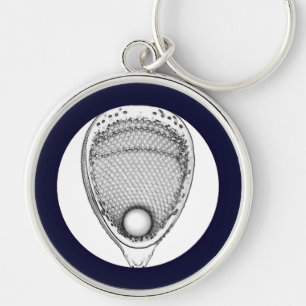 Llavero de portero de lacrosse