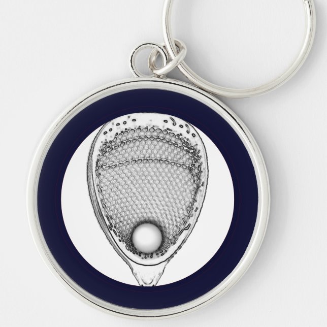 Llavero de portero de lacrosse (Frente)