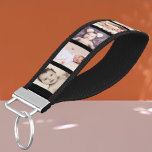 Llavero De Pulsera 10 Collage de fotos personalizado (negro)<br><div class="desc">10 Collage de fotos Tecla de muñeca personalizada de Ricaso .. muchos colores disponibles</div>