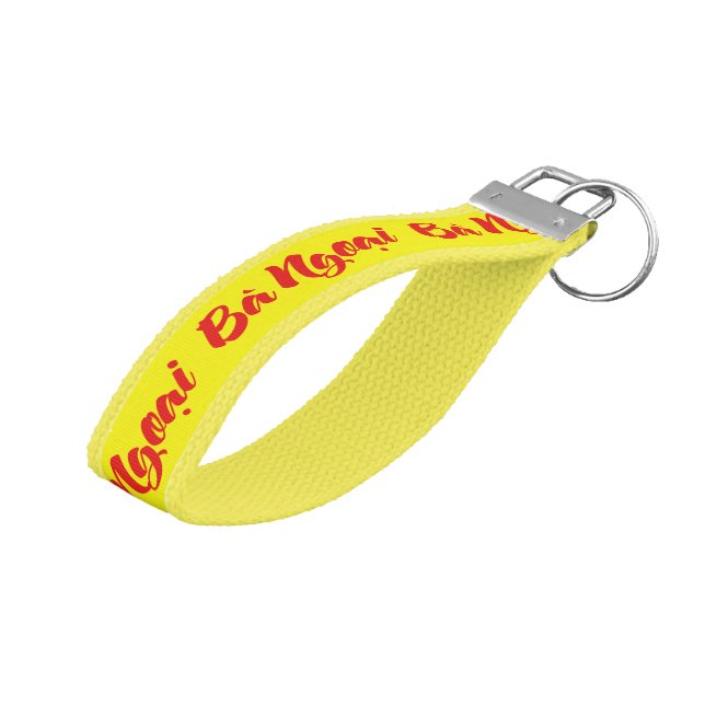 Llavero De Pulsera Abuela vietnamita (materna) - Bà Ngoach i (Angulado hacia arriba)