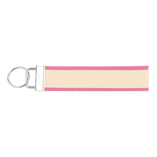 Llavero De Pulsera Almendra en blanco (color sólido) (Llaves lado izquierdo)