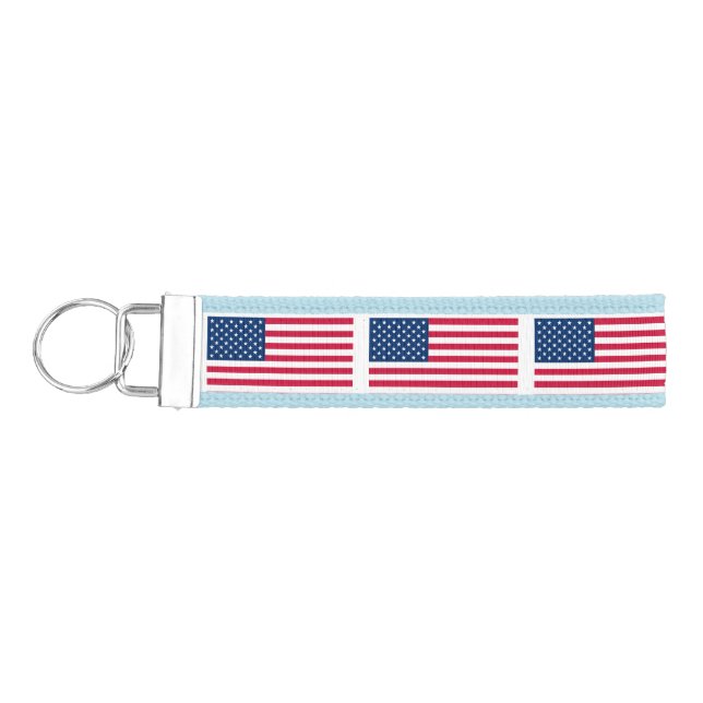 Llavero De Pulsera American Flag Wrist Keychain Estados Unidos (Llaves lado izquierdo)